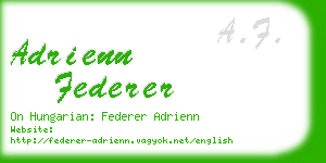 adrienn federer business card